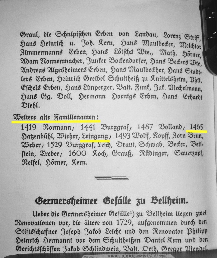 Stefan Leingang, Der Name Leingang, Herkunft und Bedeutung des Namens Leingang.